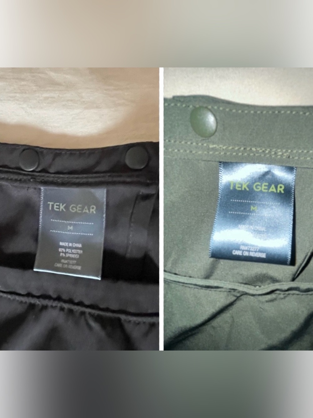 2 piece Bundle Tek Gear Sleeveless Rompers in Black & Green Women’s Size Medium - Picture 16 of 16
